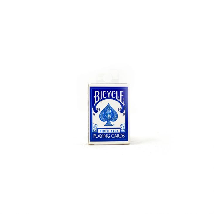 Miniature Bicycle Playing Cards: 1-11/16 in. X 2-1/2 in., Blue<br>(set of 4 decks) main image